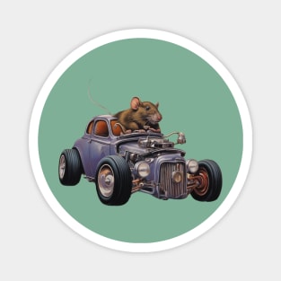 Rat Racer (Hot Rod) Magnet